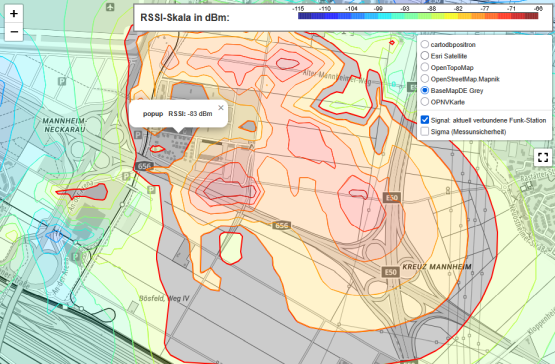 Erstellung digitaler Funkabdeckungskarten